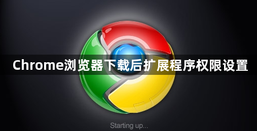 Chrome浏览器下载后扩展程序权限设置1