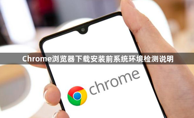 Chrome浏览器下载安装前系统环境检测说明1