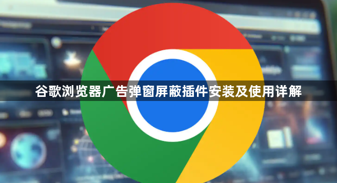 谷歌浏览器广告弹窗屏蔽插件安装及使用详解1