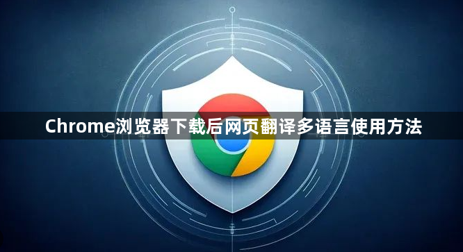Chrome浏览器下载后网页翻译多语言使用方法1